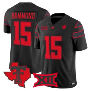 Will Hammond Jersey #15 Texas Tech Red Raiders 2026 All Stitched