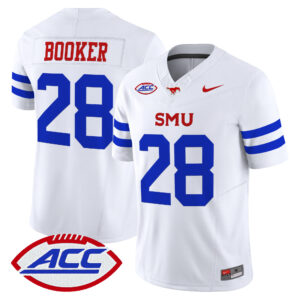 Brandon Booker Jersey #28 SMU Mustangs 2026 All Stitched