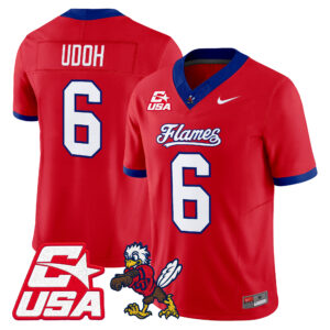 Kanye Udoh Jersey #6 Liberty Flames 2026 All Stitched