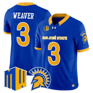 Luke Weaver Jersey #3 San José State Spartans 2026 All Stitched
