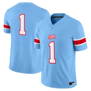Team Jersey #1 Drake Bulldogs Throwback All Stitched