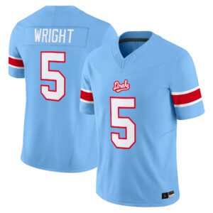 Shakur Wright Jersey #5 Drake Bulldogs Throwback All Stitched