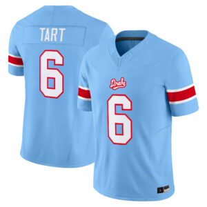 Walker Tart Jersey #6 Drake Bulldogs Throwback All Stitched