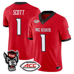 Jayden Duke Scott Jersey #1 NC State Wolfpack 2026 All Stitched