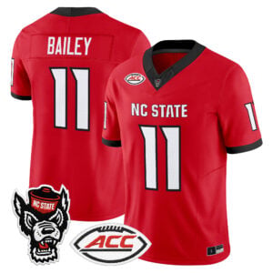 CJ Bailey Jersey #11 NC State Wolfpack 2026 All Stitched