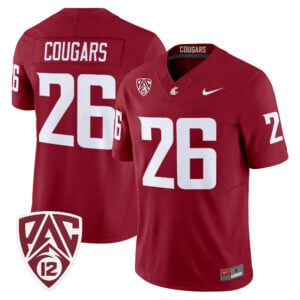 Cougars Jersey #26 Washington State Cougars 2026 All Stitched