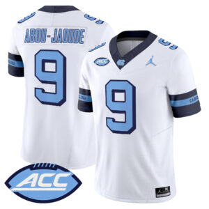 Melkart Abou-Jaoude Jersey #9 North Carolina Tar Heels Throwback All Stitched