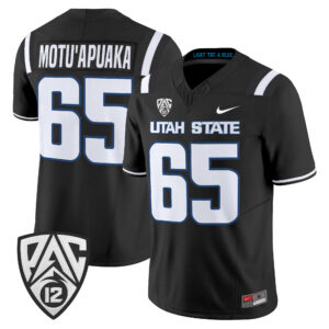 Tavo Motu'apuaka Jersey #65 Utah State Aggies 2026 All Stitched