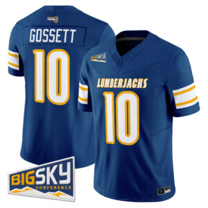 Quran Gossett Jersey #10 Northern Arizona Lumberjacks 2026 All Stitched