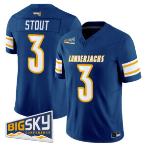 Joey Stout Jersey #3 Northern Arizona Lumberjacks 2026 All Stitched
