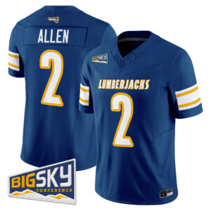 Ammon Allen Jersey #2 Northern Arizona Lumberjacks 2026 All Stitched