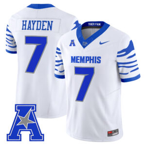Dallan Hayden Jersey #7 Memphis Tigers 2026 All Stitched