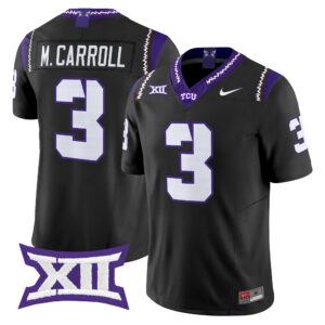 Max Carroll Jersey #3 TCU Horned Frogs 2026 All Stitched