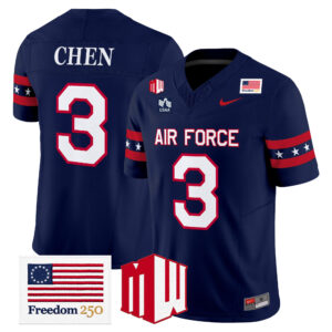 Kyle Chen Jersey #3 Air Force Falcons Freedom 250 All Stitched