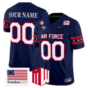 Air Force Falcons Freedom 250 Vapor Limited Custom Jersey - All Stitched