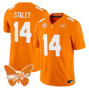 Braylon Staley Jersey #14 Tennessee Volunteers Dolly Parton Patch All Stitched