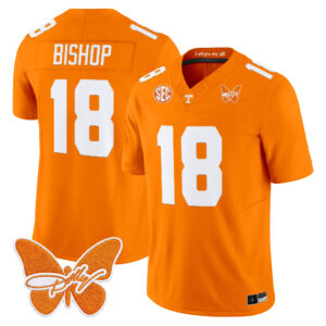 DeSean Bishop Jersey #18 Tennessee Volunteers Dolly Parton Patch All Stitched
