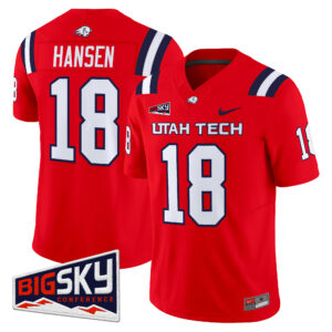 Luke Hansen Jersey #18 Utah Tech Trailblazers 2026 All Stitched