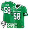 Braydin Ward Jersey #58 Marshall Thundering Herd 2026 All Stitched