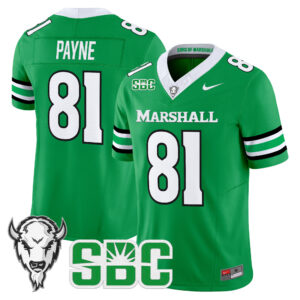 Toby Payne Jersey #81 Marshall Thundering Herd 2026 All Stitched