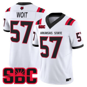 Richie Woit Jersey #57 Arkansas State Red Wolves 2026 All Stitched