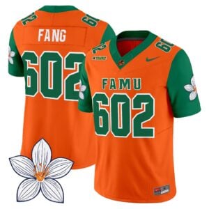 FANG Jersey #602 Florida A&M Rattlers Orange Blossom Classic All Stitched