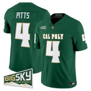Fidel Tau Pitts Jersey #4 Cal Poly Mustangs 2026 All Stitched
