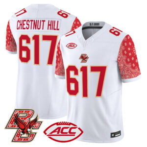 Chestnut Hill Jersey #617 Boston College Eagles Red Bandanna All Stitched