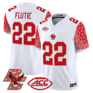 Doug Flutie Jersey #22 Boston College Eagles Red Bandanna All Stitched