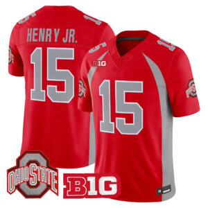 Chris Henry Jr. Jersey #15 Ohio State Buckeyes 1990 Throwback All Stitched