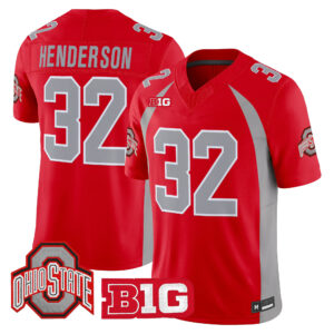Treveyon Henderson Jersey #32 Ohio State Buckeyes 1990 Throwback All Stitched