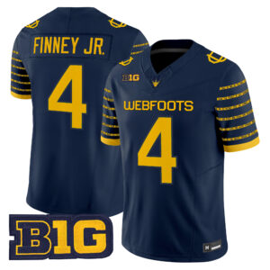 Brandon Finney Jr. Jersey #4 Oregon Ducks 1916 Throwback All Stitched