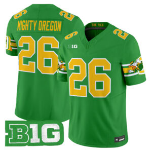 Mighty Oregon Jersey #26 Oregon Ducks Mighty Oregon 1984 Throwback All Stitched