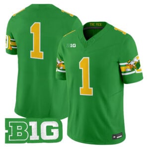 Team Jersey #1 Oregon Ducks Mighty Oregon 1984 Throwback All Stitched