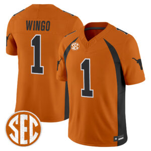 Ryan Wingo Jersey #1 Texas Longhorns 1990 Throwback All Stitched