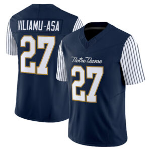 Kyngstonn Viliamu-Asa Jersey #27 Notre Dame Fighting Irish 2018 Shamrock Series All Stitched