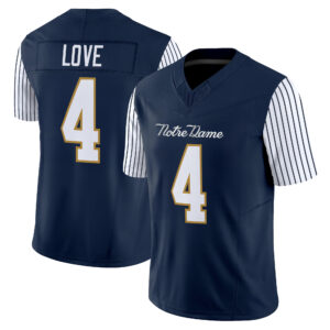 Jeremiyah Love Jersey #4 Notre Dame Fighting Irish 2018 Shamrock Series All Stitched
