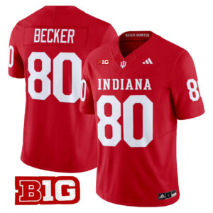 Charlie Becker Jersey #80 Indiana Hoosiers All Stitched