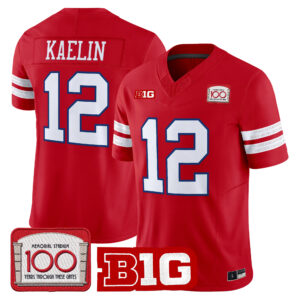 Daniel Kaelin Jersey #12 Nebraska Cornhuskers Memorial Stadium 100th Anniversary All Stitched