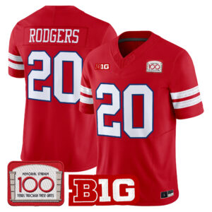 Johnny Rodgers Jersey #20 Nebraska Cornhuskers Memorial Stadium 100th Anniversary All Stitched
