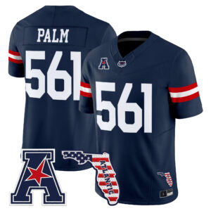 Palm Jersey #561 Florida Atlantic Owls Florida Patch All Stitched