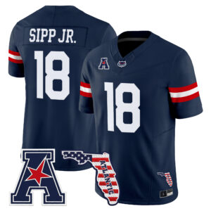 Joseph Sipp Jr. Jersey #18 Florida Atlantic Owls Florida Patch All Stitched