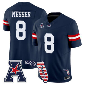 Easton Messer Jersey #8 Florida Atlantic Owls Florida Patch All Stitched