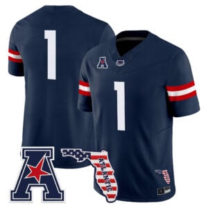 Team Jersey #1 Florida Atlantic Owls Florida Patch All Stitched