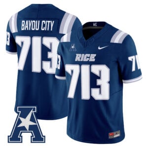 Bayou City Jersey #713 Rice Owls 2026 All Stitched
