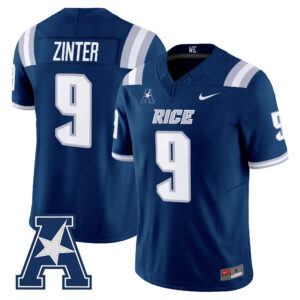 Preston Zinter Jersey #9 Rice Owls 2026 All Stitched