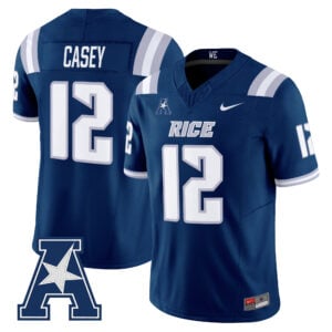 James Casey Jersey #12 Rice Owls 2026 All Stitched