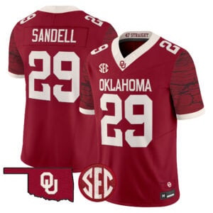 Tate Sandell Jersey #29 Oklahoma Sooners Rough Rider All Stitched