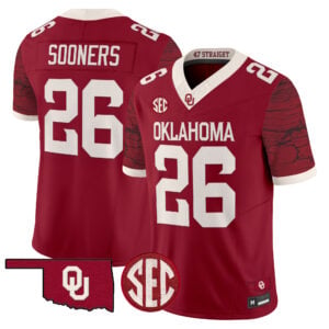Sooners Jersey #26 Oklahoma Sooners Rough Rider All Stitched