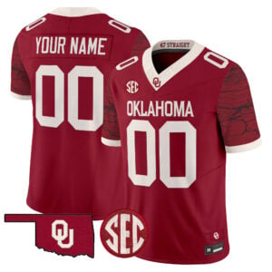 Oklahoma Sooners Rough Rider Vapor Limited Custom Jersey - All Stitched